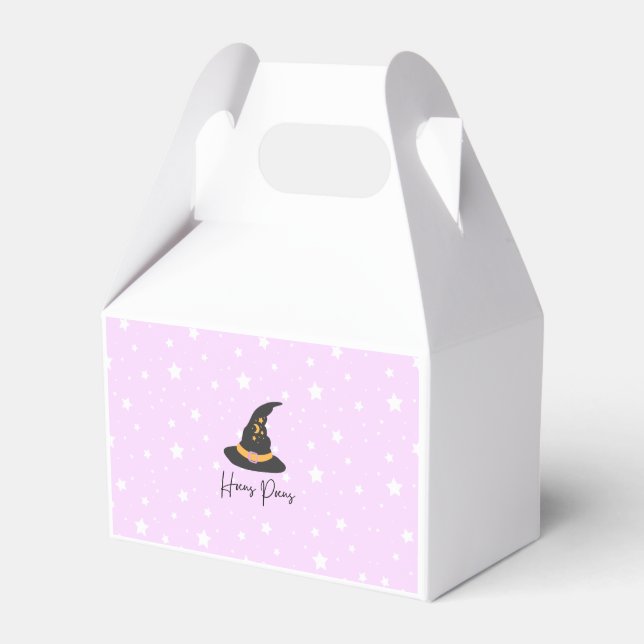 Hocus Mocus Magic Hexenhut Halloween Gefallen Box Geschenkschachtel (Vorderseite)