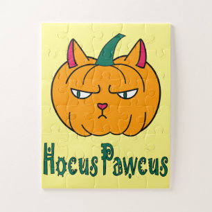 Hocus pawcus Halloween Kürbisinger Katzenmagie