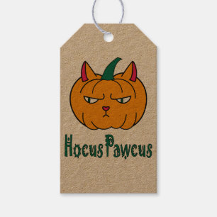 Hocus pawcus Halloween Kürbisinger Katzenmagie Geschenkanhänger
