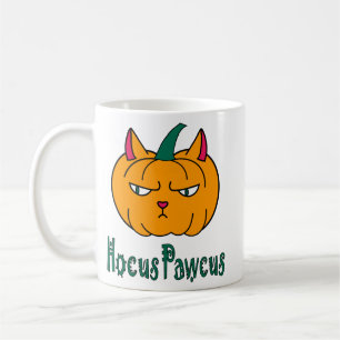 Hocus pawcus Halloween Kürbisinger Katzenmagie Kaffeetasse