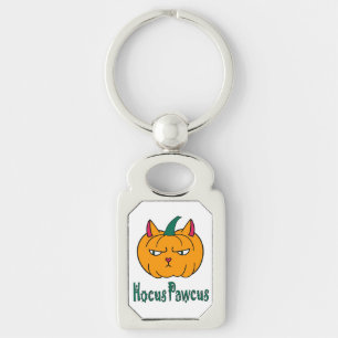 Hocus pawcus Halloween Kürbisinger Katzenmagie Schlüsselanhänger