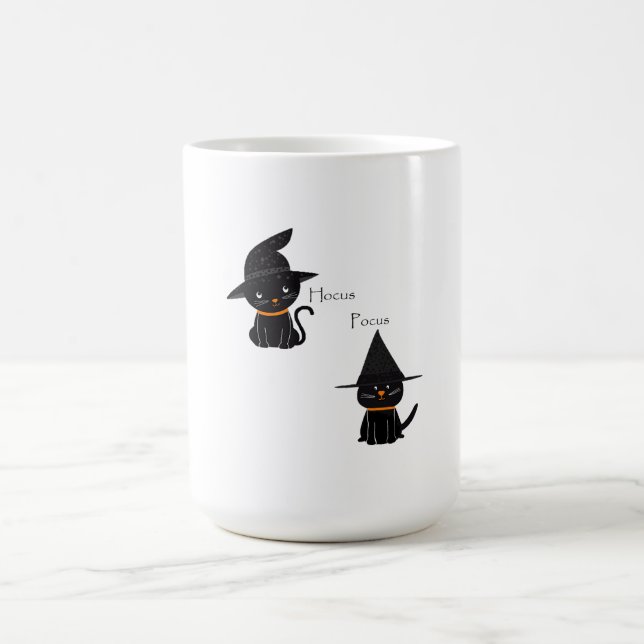 Hocus Pocus Black Cats Verwandlungstasse (Zentrum)