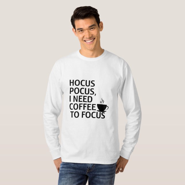 Hocus Pocus Coffee Halloween T-Shirt (Vorne ganz)