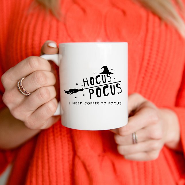 Hocus Pocus, den ich brauche Kaffee, um Halloween  Tasse (Von Creator hochgeladen)