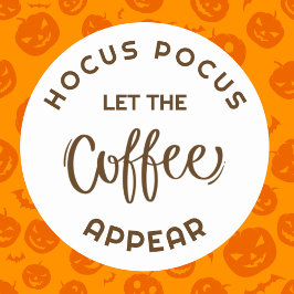 Hocus pocus Halloween Cafe Étiquette d'affaires