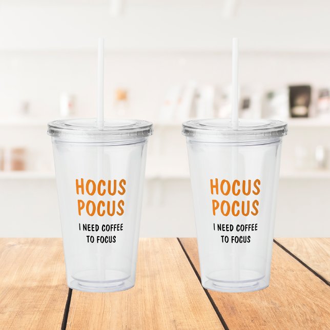 Hocus Pocus Halloween Coffee Tumbler | Funny Witch Acryltrinkbecher (Von Creator hochgeladen)