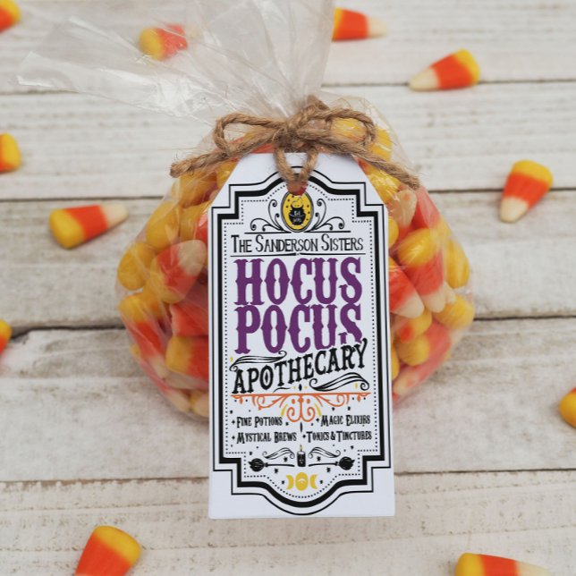 Hocus Pocus Halloween-Geschenk-Tag Geschenkanhänger (Von Creator hochgeladen)