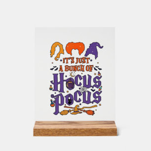 Hocus Pocus Halloween Hexen Kessel Besen Katze M Acrylschild