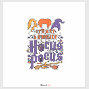 Hocus Pocus Halloween Hexen Kessel Besen Katze M Aufkleber