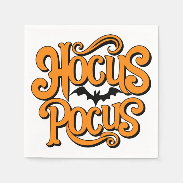Hocus Pocus Halloween Serviette (Vorderseite)