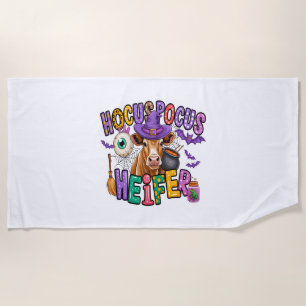 Hocus Pocus Heifer Halloween Kuh Strandtuch