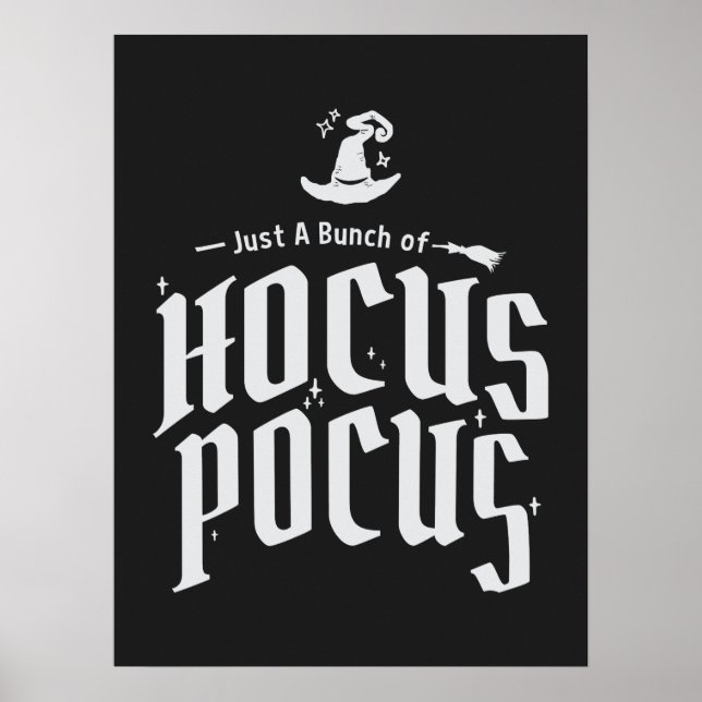 Hocus Pocus Hexe Funny Halloween Poster (Vorne)