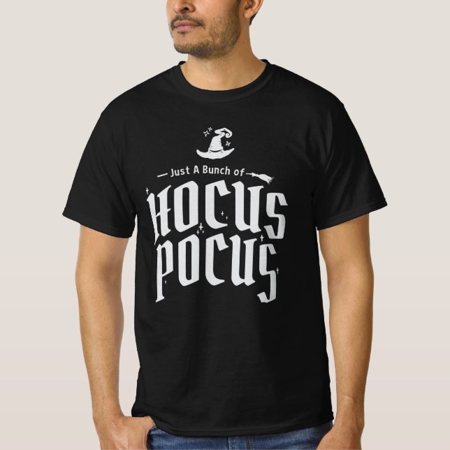 Hocus Pocus Hexe Funny Halloween T-Shirt (Vorderseite)