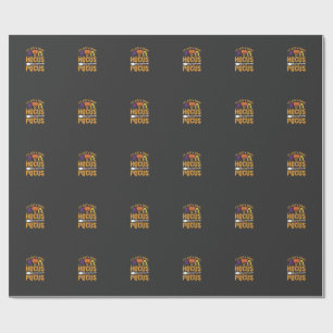 Hocus Pocus Hexe Halloween Vektor Design Geschenkpapier