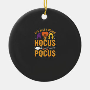 Hocus Pocus Hexe Halloween Vektor Design Keramik Ornament