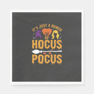 Hocus Pocus Hexe Halloween Vektor Design Serviette