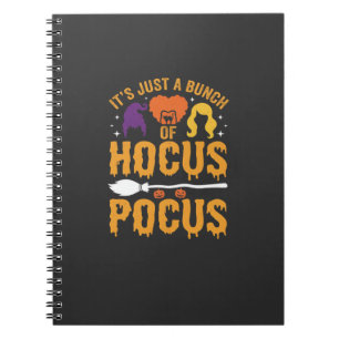 Hocus Pocus Hexe Halloween Vektordesign Notizblock