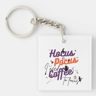 Hocus Pocus I brauche Kaffee zum Fokus Schlüsselanhänger