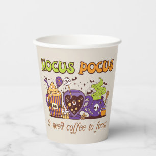 Hocus Pocus - Ich brauche Kaffee, um mich zu fokus Pappbecher