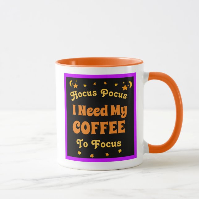 Hocus Pocus Ich brauche meinen Kaffee, um die Mond Tasse (Rechts)