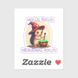 Hocus Pocus Igel Focus - Niedlicher Igel Sticker