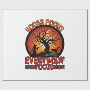 Hocus Pocus Jeder Konzentriert sich Spooky Baum He Geschenkpapier