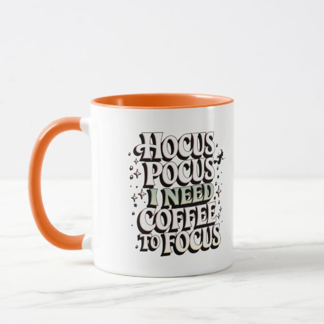 Hocus Pocus Kaffee Tasse - Ich brauche Kaffee zum  (Links)
