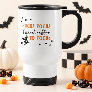 Hocus Pocus Kaffee zum Fokussieren Orange Hallowee Reisebecher