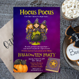 Hocus Pocus Kids Halloween-Party Einladung