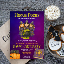 Hocus Pocus Kids Halloween-Party Einladung
