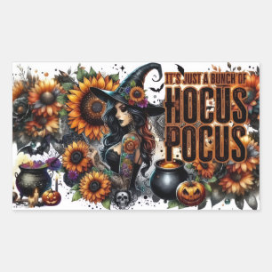 „Hocus Pocus Magische Vibes“ Rechteckiger Aufkleber