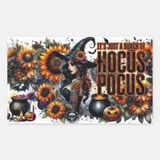 „Hocus Pocus Magische Vibes“ Rechteckiger Aufkleber