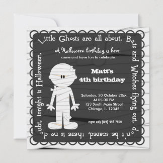 Hocus Pocus Mummy Birthday Einladung