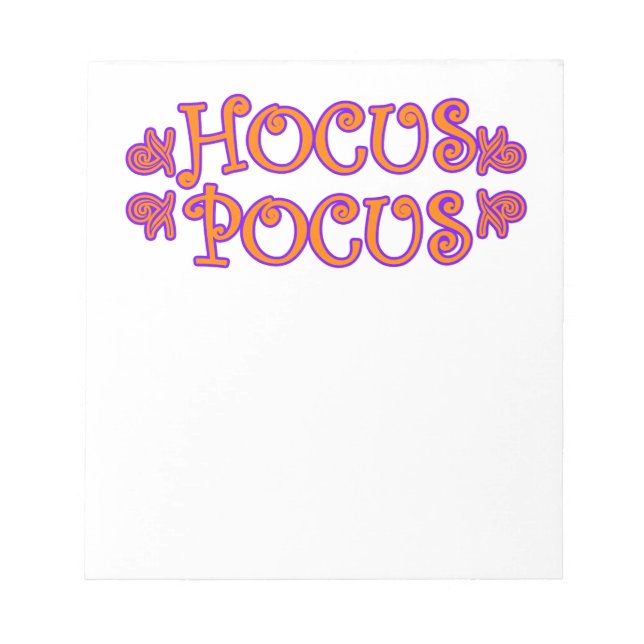 Hocus Pocus Notizblock (Vorderseite)