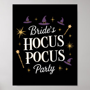 Hocus Pocus Party Chelorette Halloween Poster
