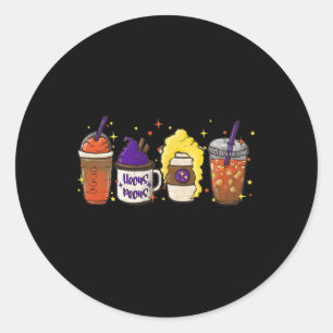 Hocus Pocus Pumpkin Gewürz Latte Coffee Liebe Fall Runder Aufkleber