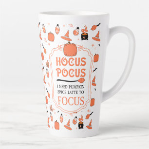Hocus Pocus Pumpkin GewürzLatte zum Fokus fallen Milchtasse