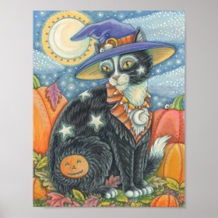 HOCUS POCUS SCHWARZE KATZE HALLOWEEN-PLAKAT POSTER