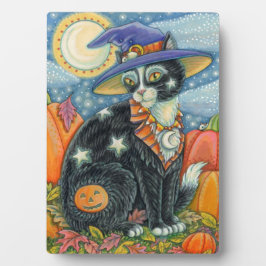HOCUS POCUS SCHWARZE KATZKRAFT UND MAUSHALLOWEE FOTOPLATTE