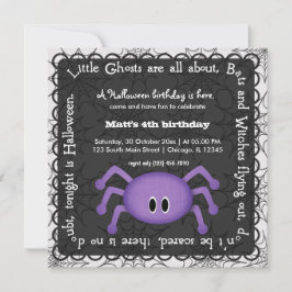 Hocus Pocus Spider Birthday Einladung