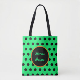 Hocus Pocus Tote Bag (Neon Green & Black) Tasche