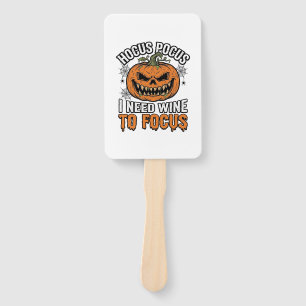 Hocus Pocus Wein-Kürbis-Halloween-Shirt-Design_1 Fächer