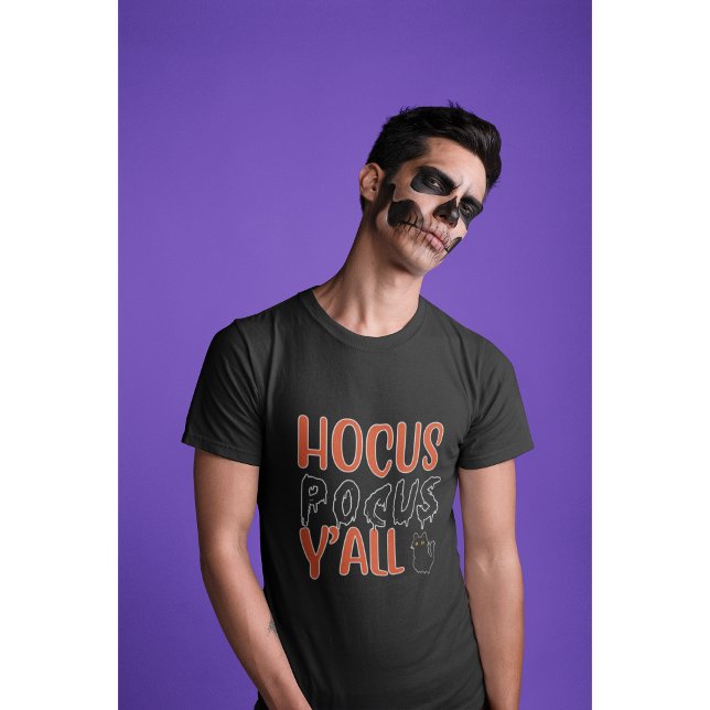 Hocus Pocus Y'all Halloween Chat Design T-Shirt (Von Creator hochgeladen)