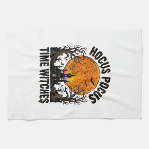 Hocus Pocus Zeit Hexen Vintage Halloween-Shirt D Geschirrtuch