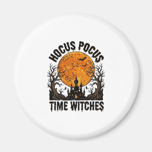 Hocus Pocus Zeit Hexen Vintage Halloween-Shirt D Magnet