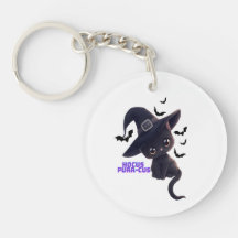 Hocus Purr-cus Cute Chat Noir Halloween Art