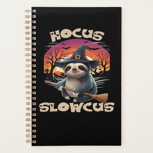 Hocus Slowcus Faultierliebhaber Halloween-Kostüm-T Planer (Vorderseite)