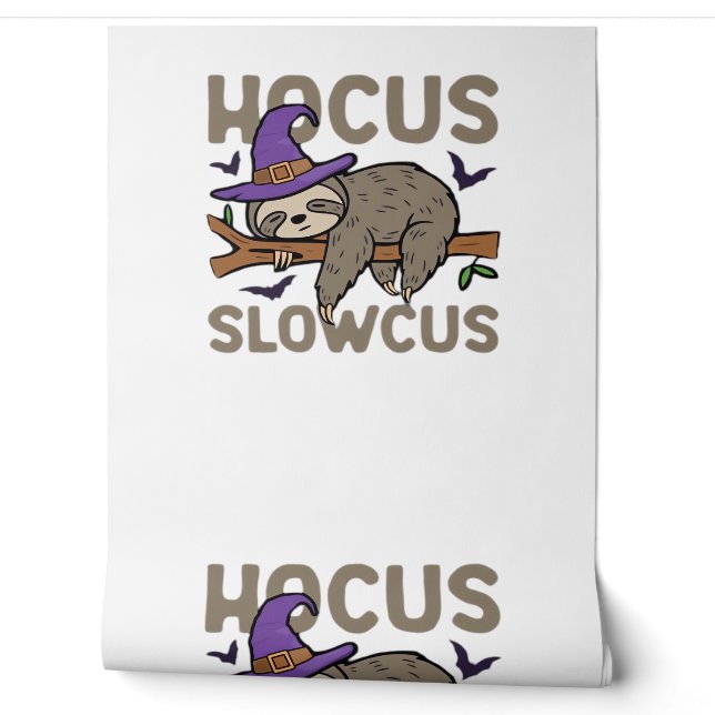 Hocus Slowcus Funny Halloween Sloth Classic T-Shir Tapete (Abrollen)