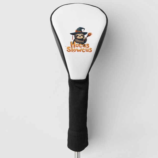 Hocus Slowcus Sloth liebt Halloween-Kostümtee E Golf Headcover (Vorderseite)
