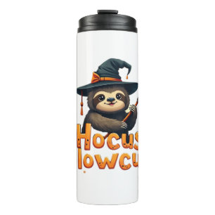 Hocus Slowcus Sloth liebt Halloween-Kostümtee E Thermosbecher